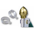 Clear Plastic EZ-Mount Flag Ring Kit for 7/8" Diameter Flagpole